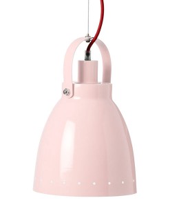 Metall Hängelampe in zartrosa auf www.mina-lola.com von Done by Deer