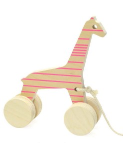 Nachziehtier Giraffe Sofia rosa auf mina-lola.com von Studio delle Alpi