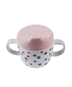 Trinklernbecher Happy dots rosa auf mina-lola.com von done by deer