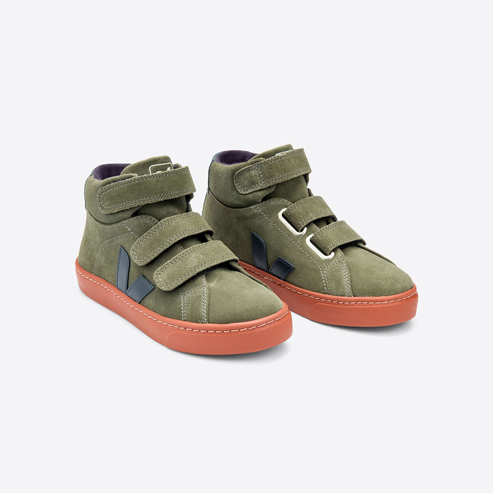 V-10 Winter Sneaker Kids Suede Mud Nautico Rust Sole Veja V-10 Winter Sneaker Kids Suede Mud Nautico Rust Sole Veja auf www.mina-lola.com