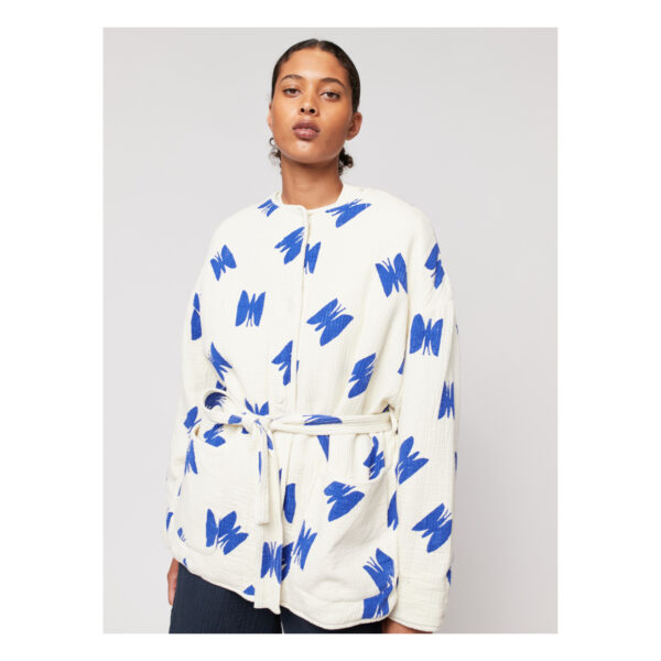 Weste Padded Butterfly Bobo Choses Adults Nahaufnahme Girl mit gefütterter Weste mit Butterfly Print von Bobo Choses Adults