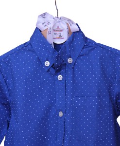 Hemd Tupf blau von Miss Little auf www.mina-lola.com