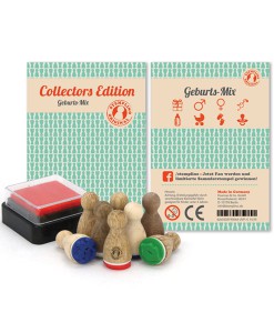 Ministempel Mix "Zur Geburt" auf www.mina-lola.com von stemplino