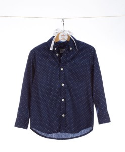 Hemd Tupf dunkleblau auf www.mina-lola.com von Miss Little