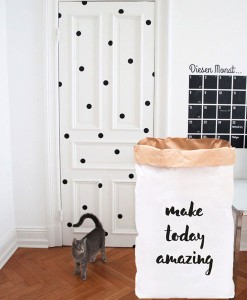 Papiersack Make today amazing auf mina-lola.com von Eulenschnitt