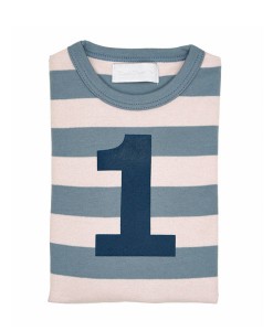 Geburtstagsshirt 1 blau-grau auf mina-lola.com von Bob&Blossom