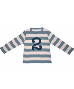 Geburtstagsshirt 2 blau-grau auf mina-lola.com von Bob&Blossom