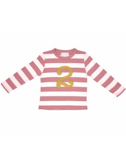 Geburtstagsshirt 2 altrosa-gold auf mina-lola.com von Bob&Blossom