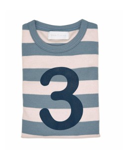 Geburtstagsshirt 3 blau-grau auf mina-lola.com von Bob&Blossom