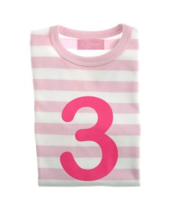 Geburtstagsshirt 3 pink-weiß auf mina-lola.com von Bob&Blossom