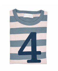 Geburtstagsshirt 4 blau-grau auf mina-lola.com von Bob&Blossom