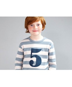 Geburtstagsshirt blau-grau auf mina-lola.com von Bob&Blossom