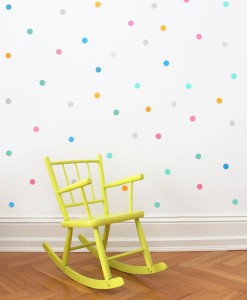 Wandsticker Happy Konfetti auf mina-lola.com von Eulenschnitt