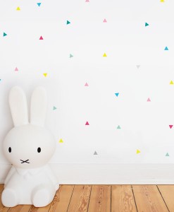Wandsticker Happy Dreiecke auf mina-lola.com von Eulenschnitt