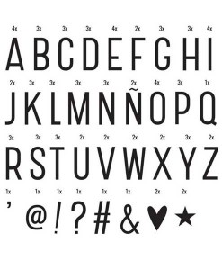 Lightbox Letter Set BASIC auf mina-lola.com von A little lovely company