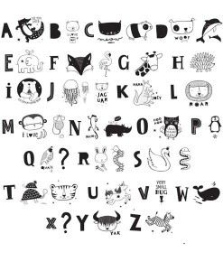 Lightbox Letter Set ABC black auf mina-lola.com von Alittlelovely company