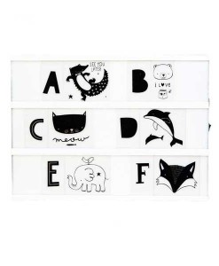 Lightbox Letter Set ABC black auf mina-lola.com von Alittlelovely company