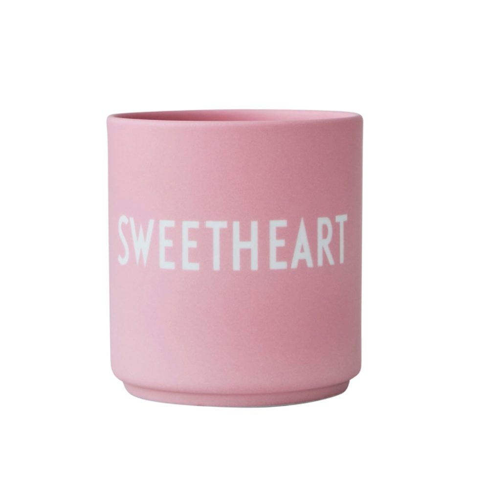 Lieblingsbecher SWEETHEART Pink Design Letters auf www.mina-lola.com