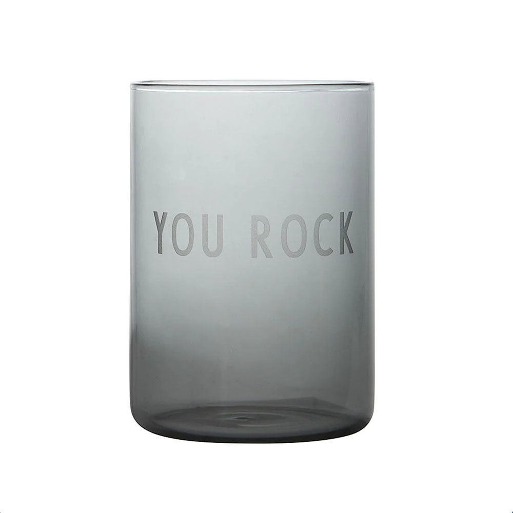Trinkglas YOU ROCK Black Design Letters auf www.mina-lola.com