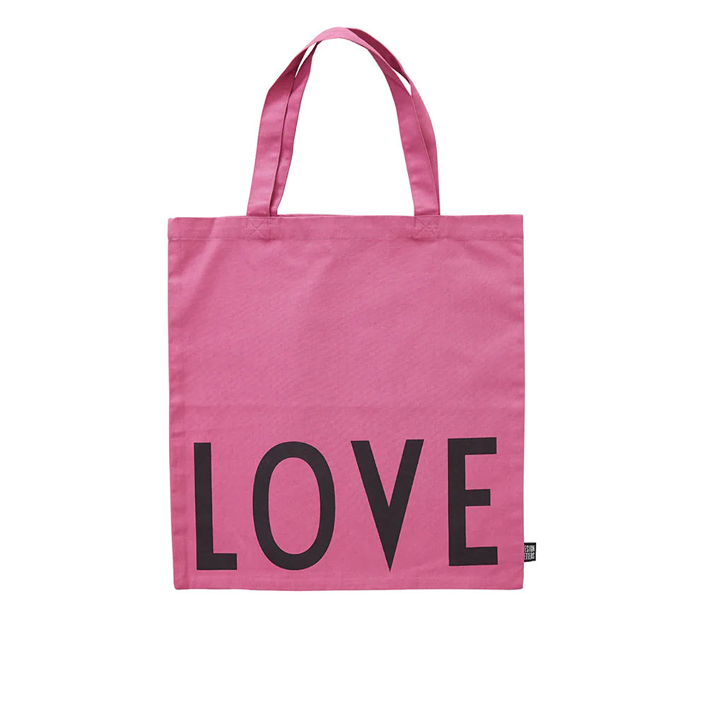 Tote Bag LOVE Pink Design Letters auf www.mina-lola.com