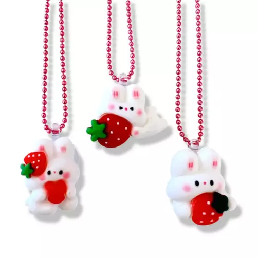 Halskette Bunny Erdbeere Pop Cutie auf www.mina-lola.com