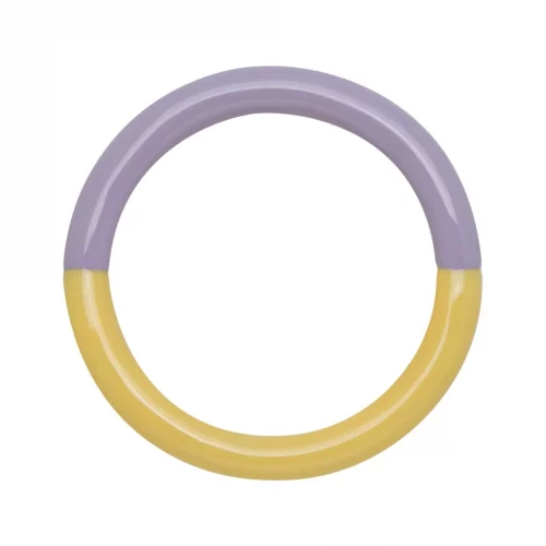 Ring Zweifärbig Gelb-Lavendel LULU auf www.mina-lola.com