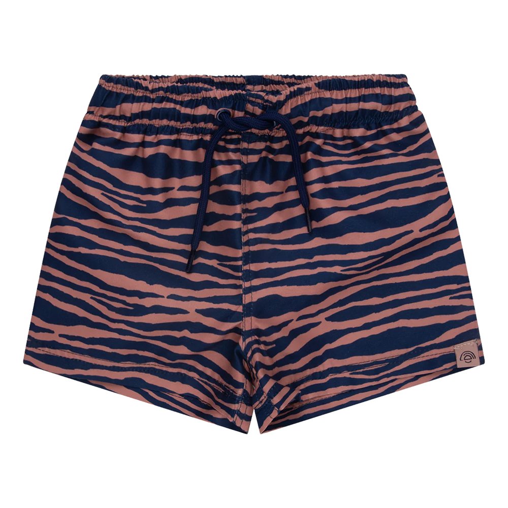 Badeshorts UV Blue/Orange Zebra Swim Essentials auf www.mina-lola.com