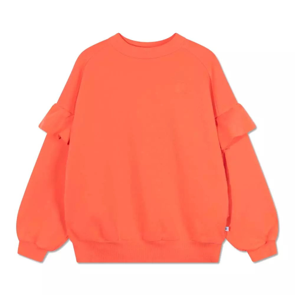 Sweater RUFFLE CORAL Orange Repose AMS auf www.mina-lola.com