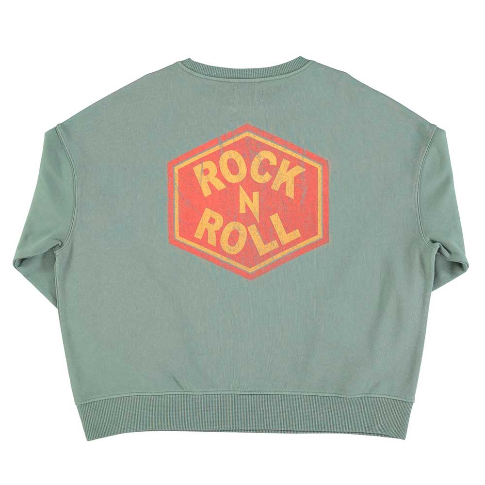 Sweatshirt ROCK N ROLL Grün Sisters Department auf www.mina-lola.com