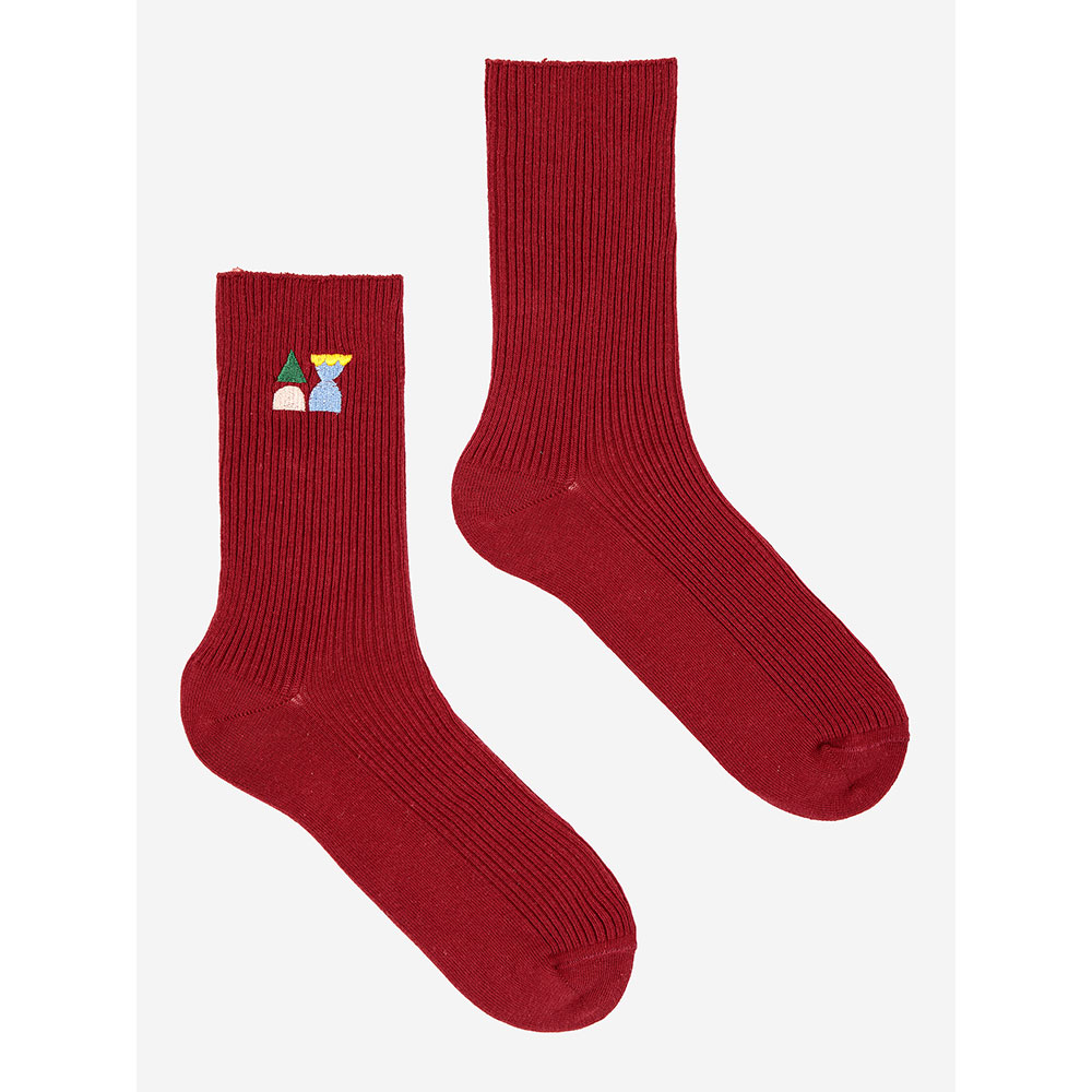 Socken FUNNY FREINDS Rot Bobo Choses Adult auf www.mina-lola.com