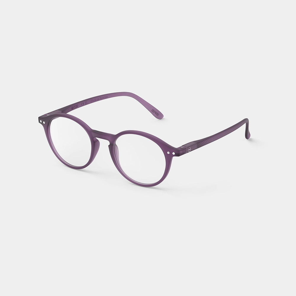 Lesebrille Modell #D Seitenansicht in der Farbe Violet Scarf von Izipizi
