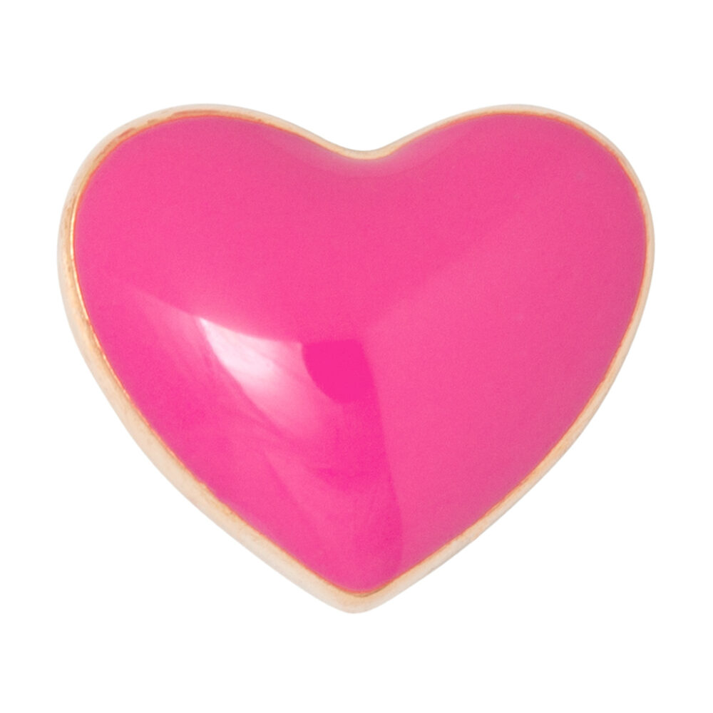 Ohrring in Herzform in Pink von Lulu Copenhagen