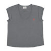 Kurzarm T-Shirt mit rundem Ausschnitt in Grau von Sisters Department