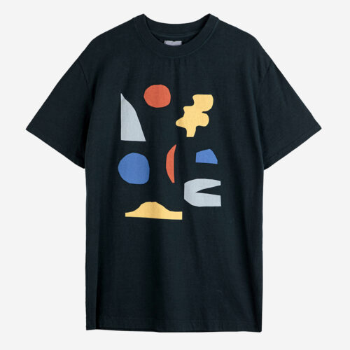 Unisex T-Shirt dunkelblau mit geometrischen Figuren von Bobo Choses Adults