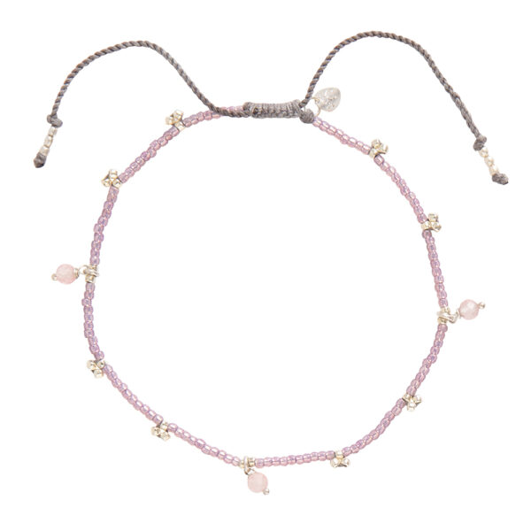 Fußkettchen Spice Rosenquarz ABS Fußkettchen Spice Rosenquarz ABS