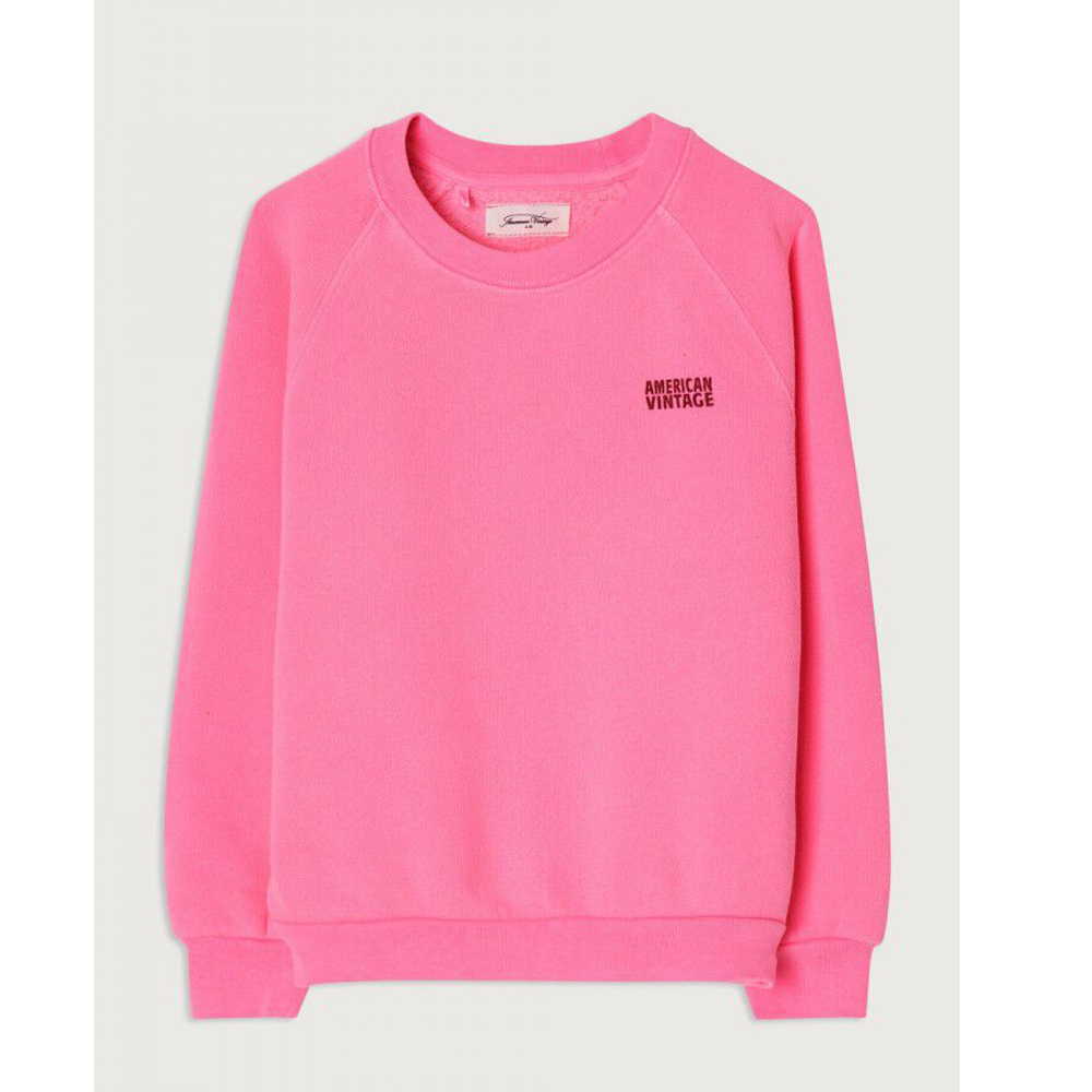 Sweatshirt IZUBIRD Fluo Pink Kinder American Vintage